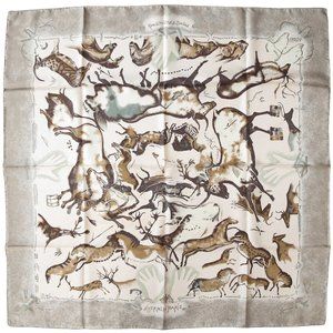 Hermes  Premieres Mains  silk scarf 90